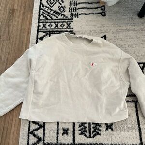 Champion cropped long sleeve sweatshirt